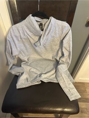 Mondetta Light Gray Heather Cowl Neck Pullover